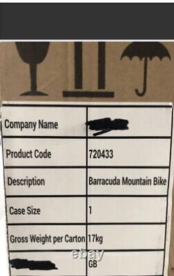 2021 Barracuda Boulder Gents 650B Mountain Bike 17.5 New In Box Free UkPostage