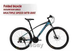 Mountain Bike Full Dual Suspension MTB 26 Wheel Disc Brake 21 Spd Blue