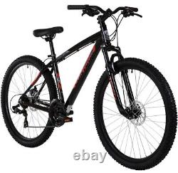 Vélo de montagne Freespirit Contour 27.5, semi-rigide, à disque, noir/rouge, ÉNORMES ÉCONOMIES